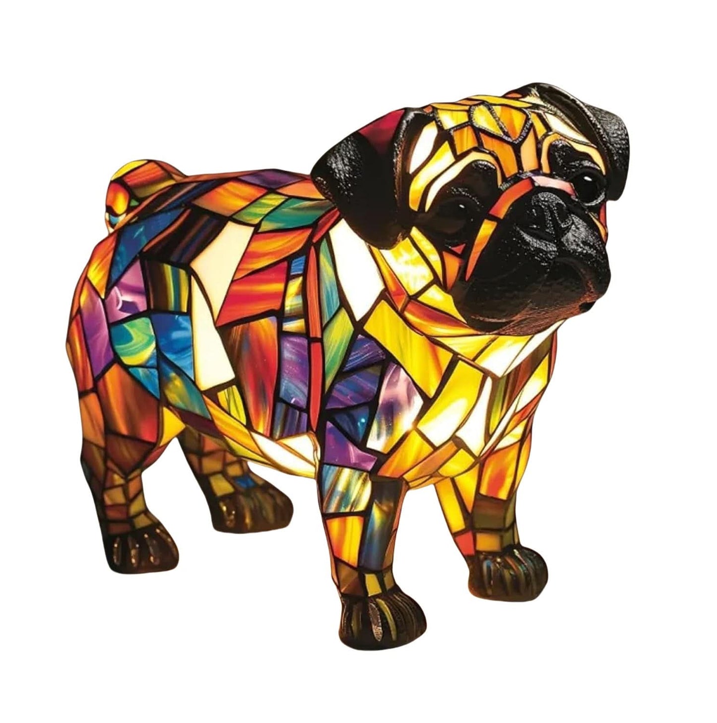 Artistic LED Table Lamp Featuring Minimalist Dog Breed Design