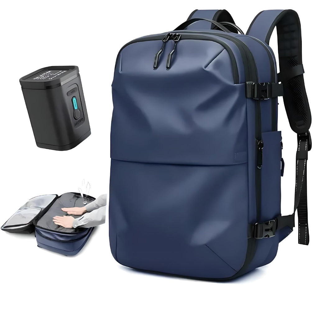 Travel Backpack with Vacuum Technology for Compact Packing Solutions