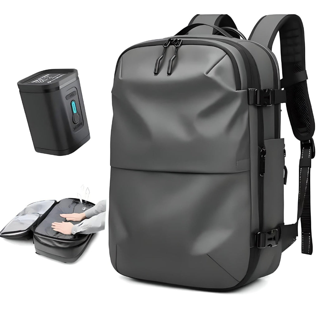 Travel Backpack with Vacuum Technology for Compact Packing Solutions