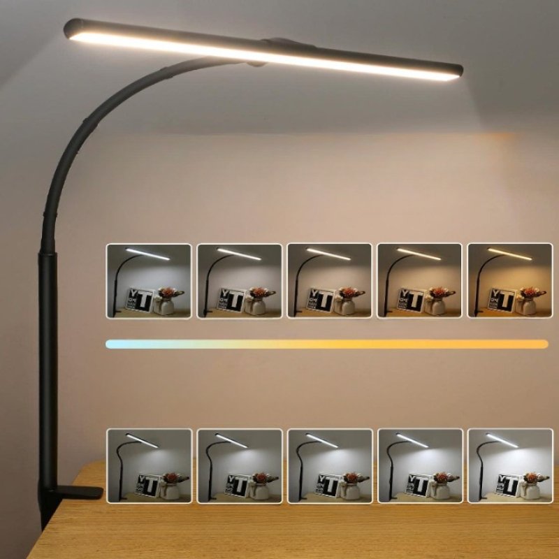 Adjustable Desk Lamp with 25 Lighting Options and Dimmable Function