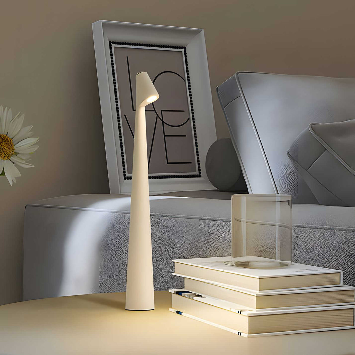 Rechargeable LED Desk Lamp with Minimalist Design