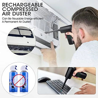 Multi-Function Portable Air Blower - 7500mAh Battery Cleaner for Gadgets