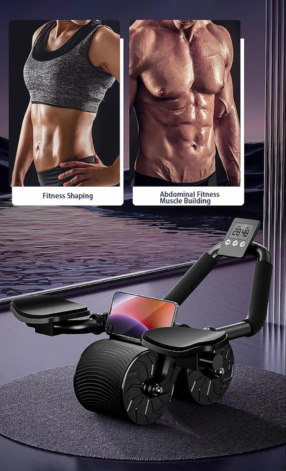 Core Strength Training Kit: Ab Roller and Plank Board with Arm Support