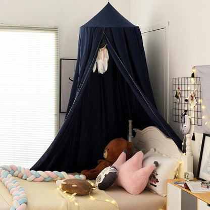 Cozy Polyester Bed Canopy for Kids – Light-Blocking Design