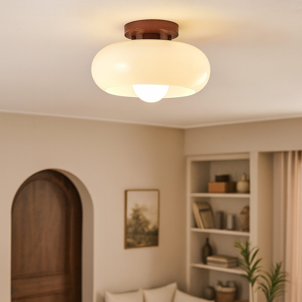 Contemporary Industrial Style LED Ceiling Light Fixture