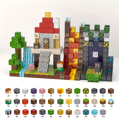Creative Toy Set of Magnetic Building Blocks for Children – Easy Connect