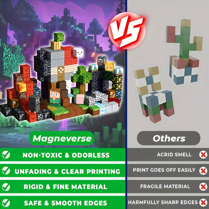 Creative Toy Set of Magnetic Building Blocks for Children – Easy Connect