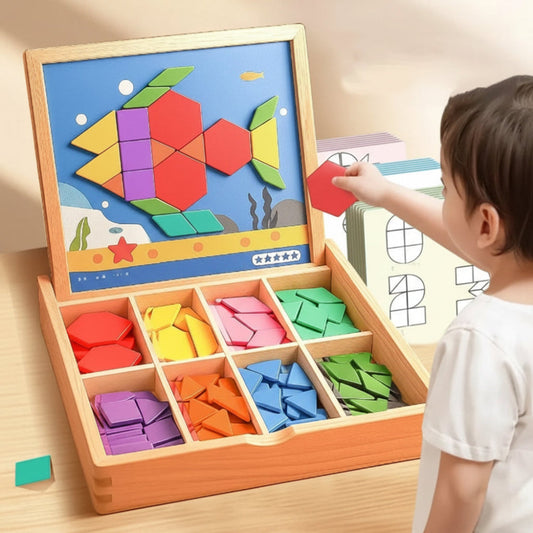 248-Piece Magnetic Puzzle Block Set – STEM Educational Toy