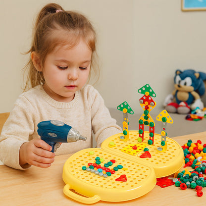 STEM Learning Building Set for Kids with Electric Screwdriver