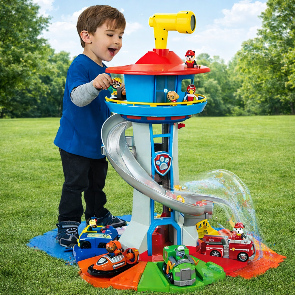 Creative Car Toy Playset for Kids – Slide Tower with Moving Track