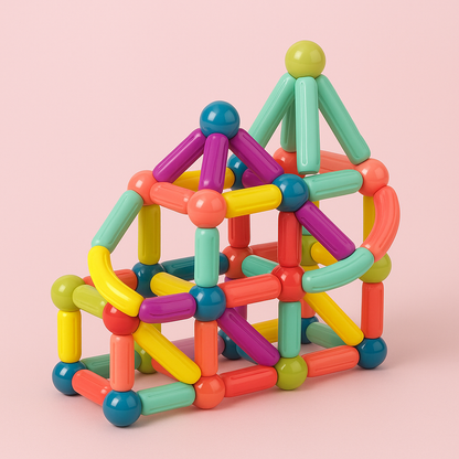STEM Educational Toy - Durable Magnetic Building Blocks Set for Children