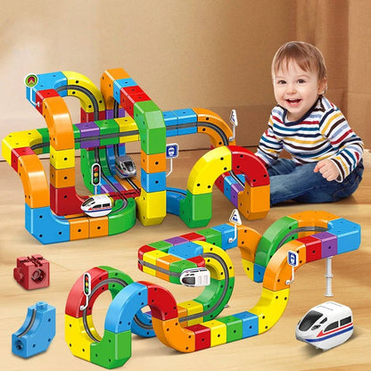 Rechargeable Engine Magnetic Train Track Set – Fun Learning Toy for Kids