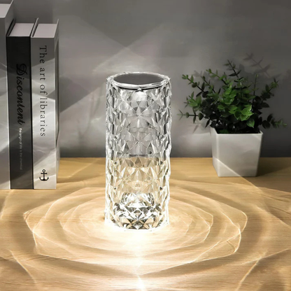 Touch-Controlled Crystal Lamp