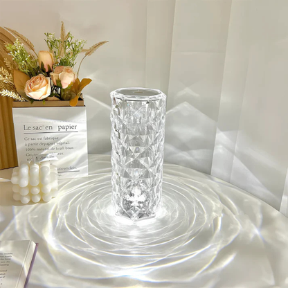Touch-Controlled Crystal Lamp