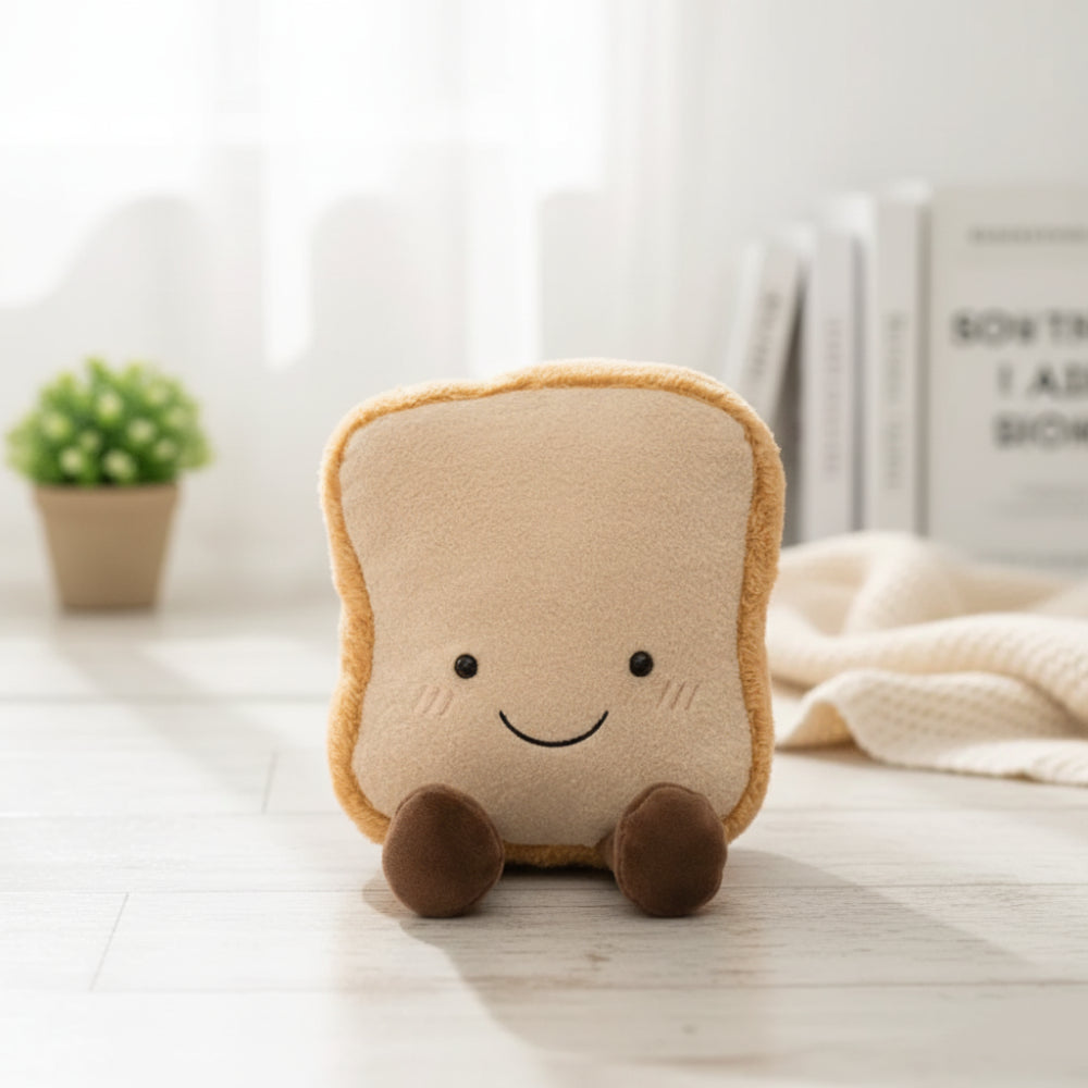 Stuffed Animal Set – Adorable Croissant, Pretzel, and Toast Toys