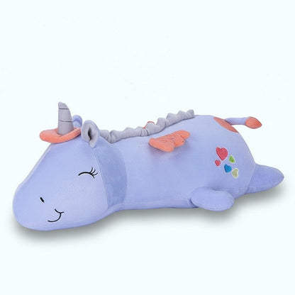 Soft Unicorn Plush Toy with Soothing LED Night Light for Sleep