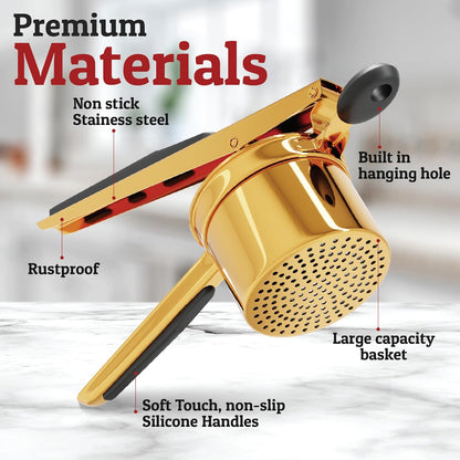 Durable Potato Masher in Stainless Steel for Smooth Textures