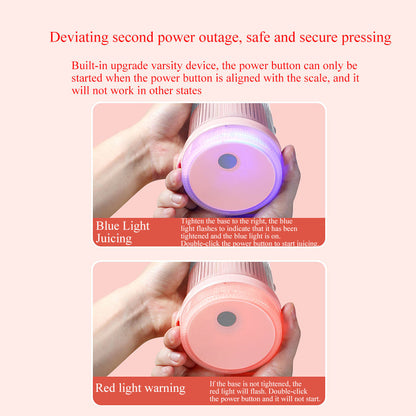 Rechargeable Smoothie Maker with Stainless Steel Blades, 350ml