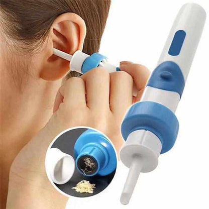 Electric Ear Wax Removal Vacuum Cleaner Kit with Soft Silicone Tips for All Ages