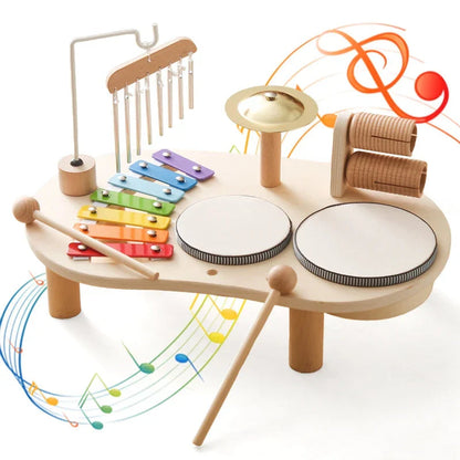 Musical Toy Set for Kids 2-6 – Drum, Xylophone, Tambourine, Maracas