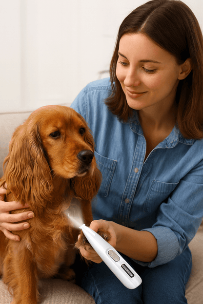 Whisper-Quiet Pet Grooming Trimmer with Illuminated Blades