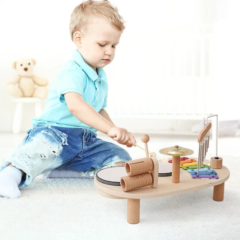 Deluxe Toddler Musical Ensemble with Drum, Xylophone, and More