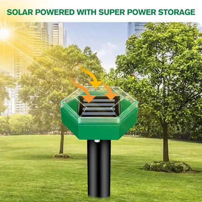Eco-Friendly Solar Ultrasonic Pest Deterrent - 4 Pack
