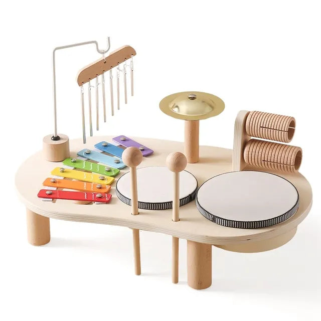 Musical Toy Set for Kids 2-6 – Drum, Xylophone, Tambourine, Maracas