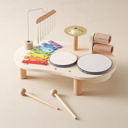 Deluxe Toddler Musical Ensemble with Drum, Xylophone, and More