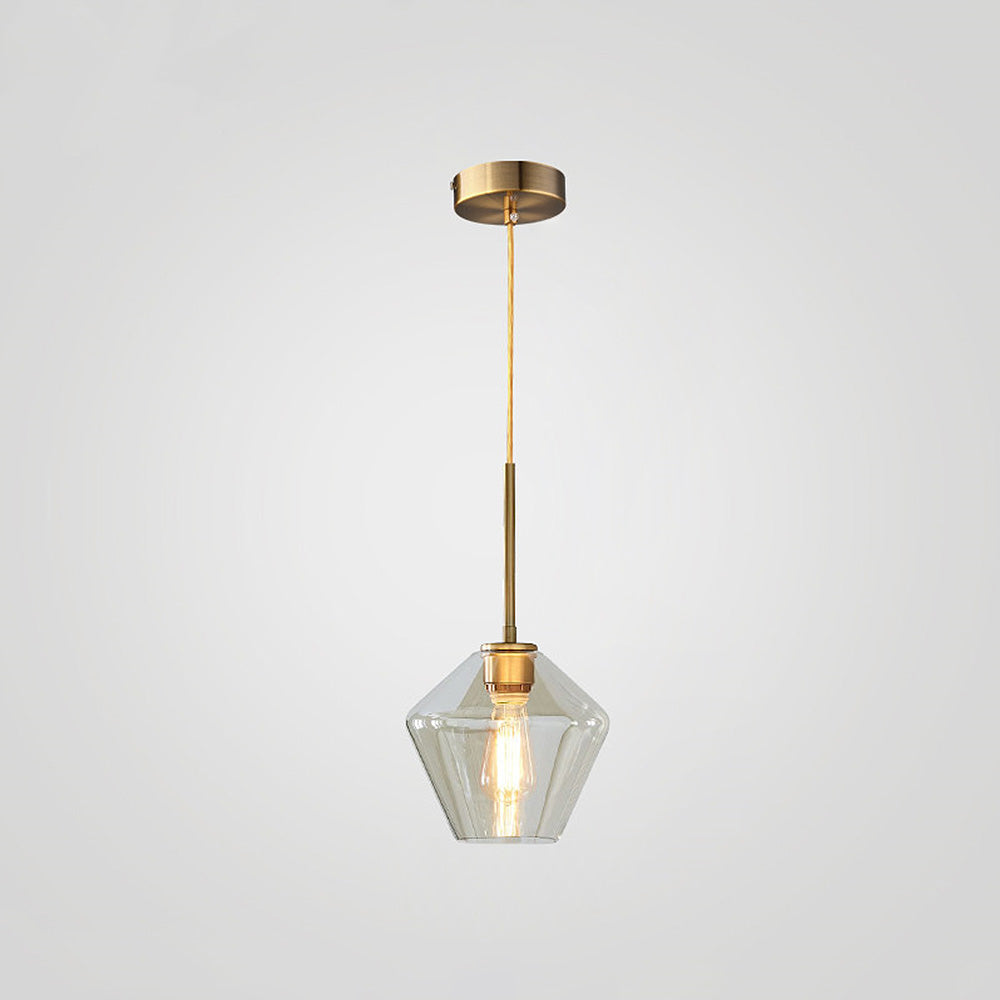 Geometric Shade Pendant Light in Modern Industrial Style