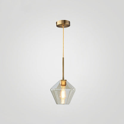Geometric Shade Pendant Light in Modern Industrial Style
