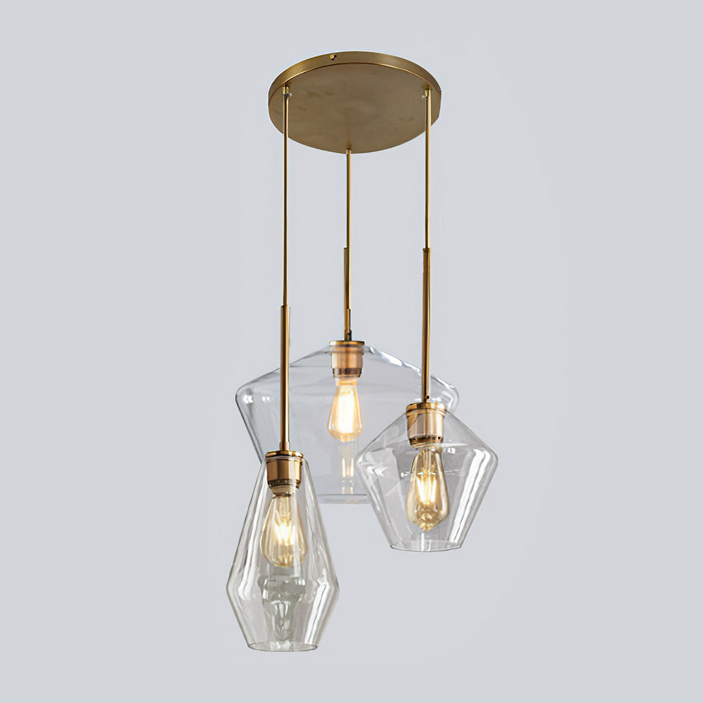 Geometric Shade Pendant Light in Modern Industrial Style
