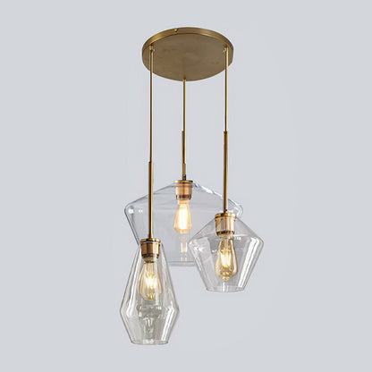 Geometric Shade Pendant Light in Modern Industrial Style