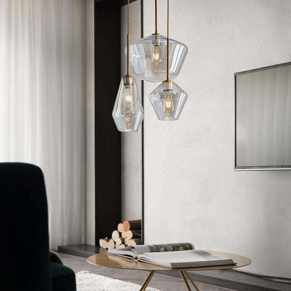 Geometric Shade Pendant Light in Modern Industrial Style