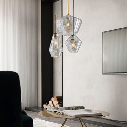 Geometric Shade Pendant Light in Modern Industrial Style