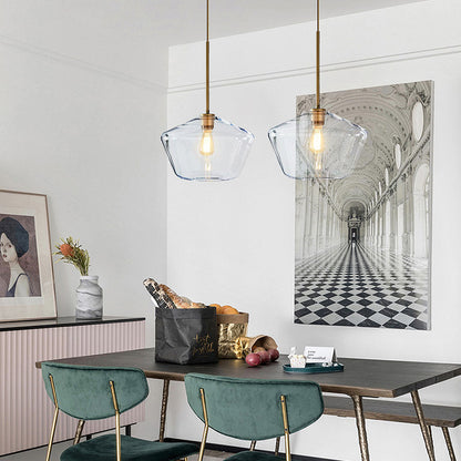 Geometric Shade Pendant Light in Modern Industrial Style