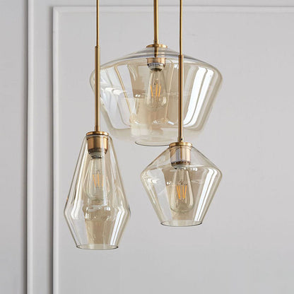 Geometric Shade Pendant Light in Modern Industrial Style