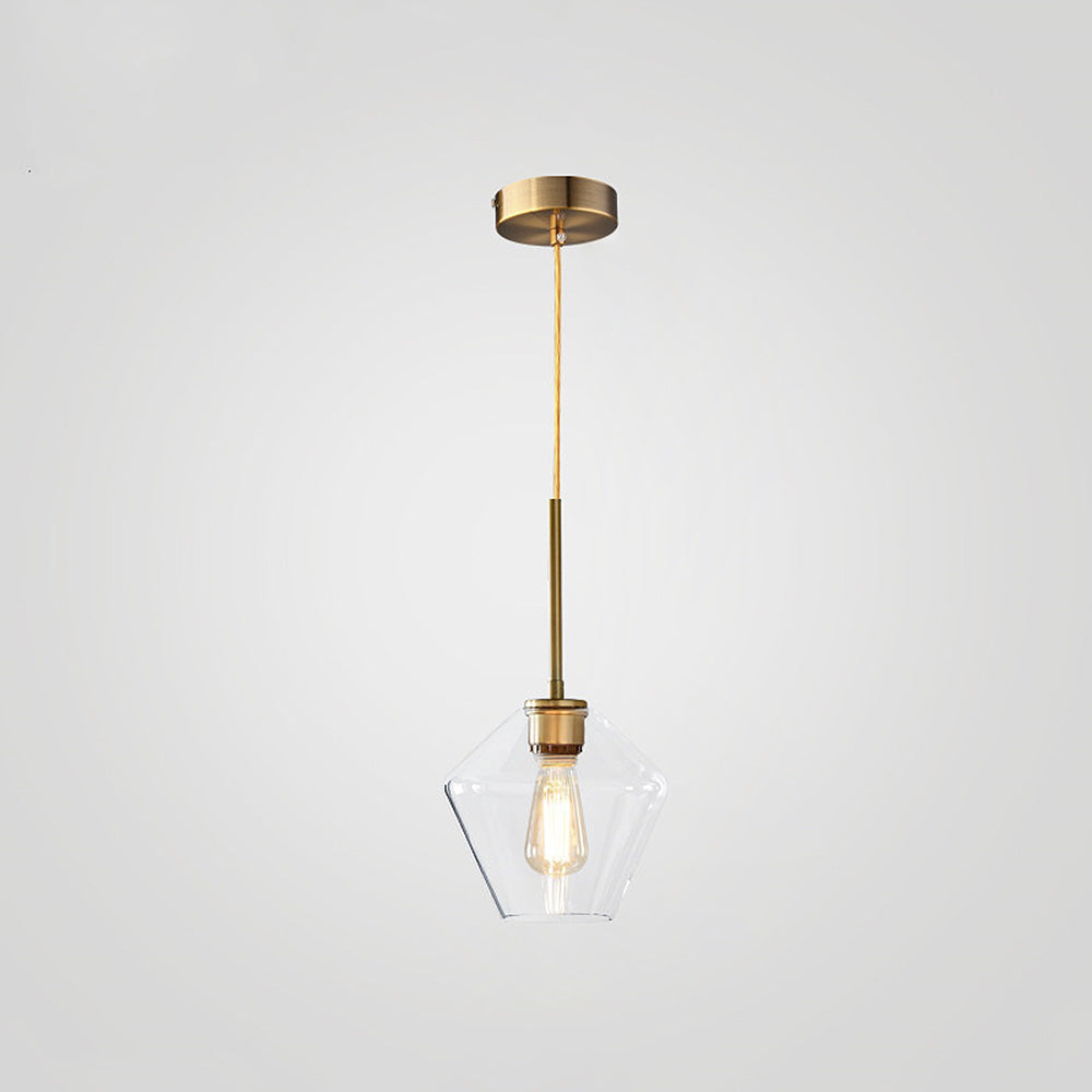 Geometric Shade Pendant Light in Modern Industrial Style