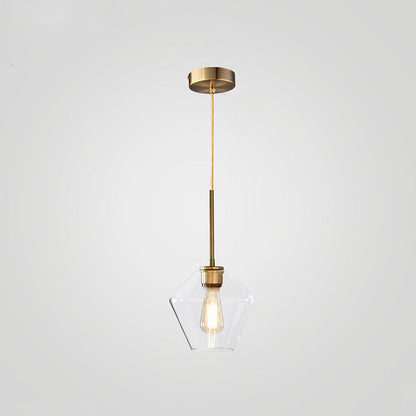 Geometric Shade Pendant Light in Modern Industrial Style