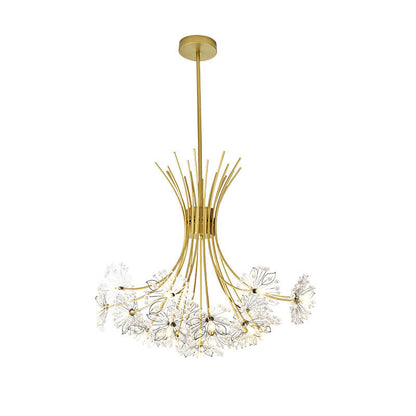 Elegant LED Chandelier Light Fixture with Modern Crystal Design