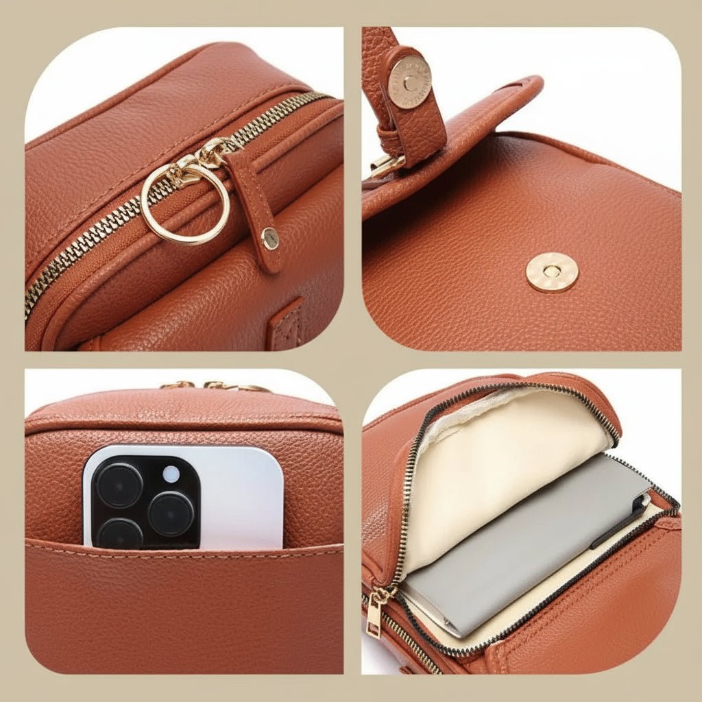 Crossbody Bag with Large Storage – Adjustable Strap & Anti-Theft Design