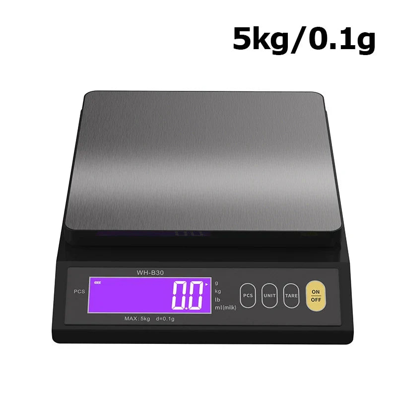 LCD Display Kitchen Scale in Waterproof Stainless Steel for Precision Weighing