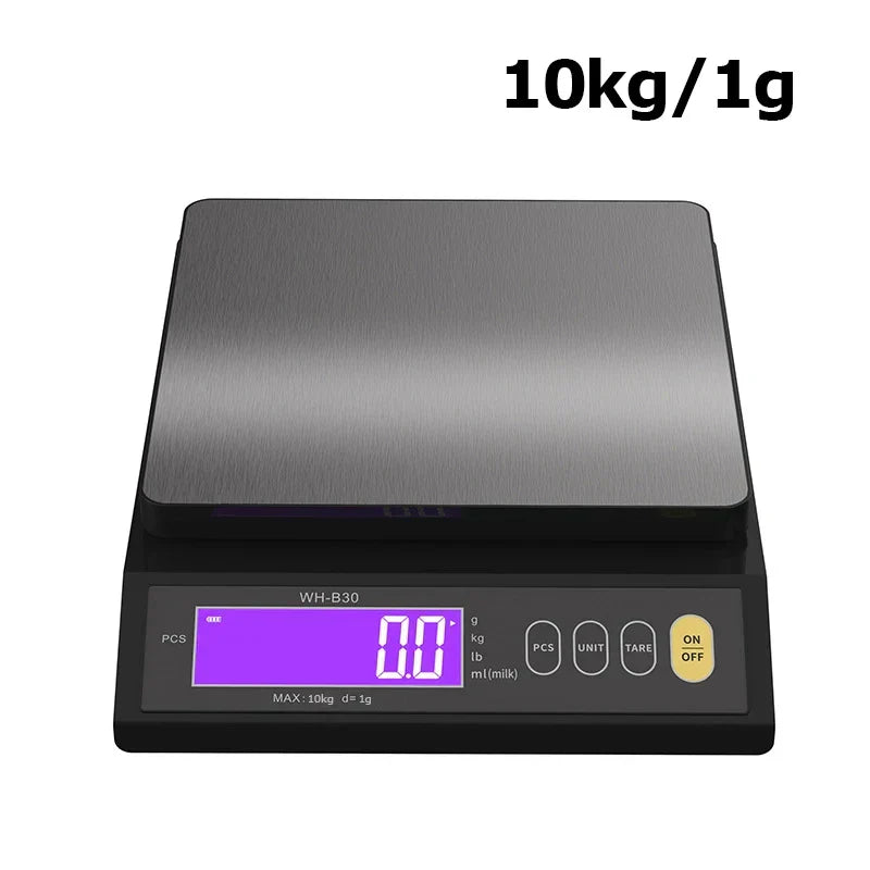 LCD Display Kitchen Scale in Waterproof Stainless Steel for Precision Weighing