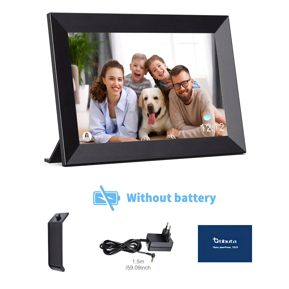 Touchscreen HD Digital Photo Frame with WiFi and Slideshow Feature