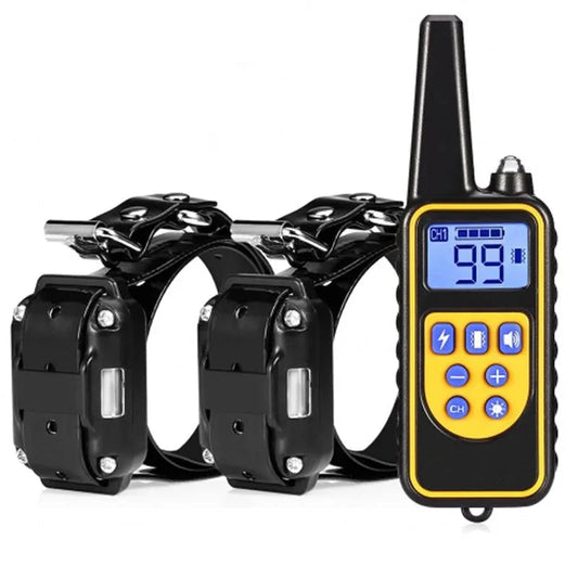 Adjustable Waterproof Dog Training Collar with Remote Control for All Breeds