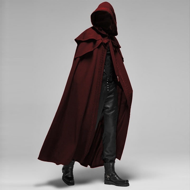 Gothic Hooded Cape for Halloween Costumes | Elegant Design for Intrigue