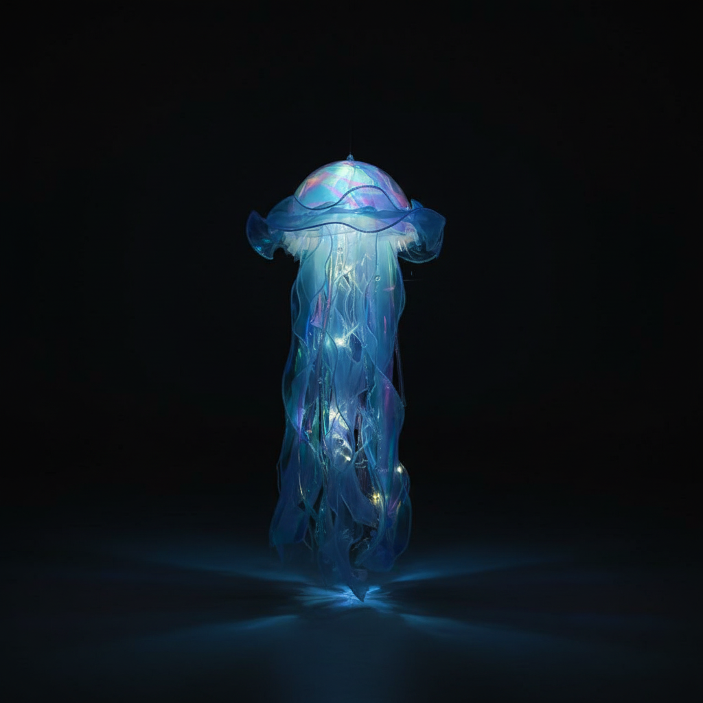 Colorful Jellyfish Pendant Light – Gentle Night Illumination for Kids