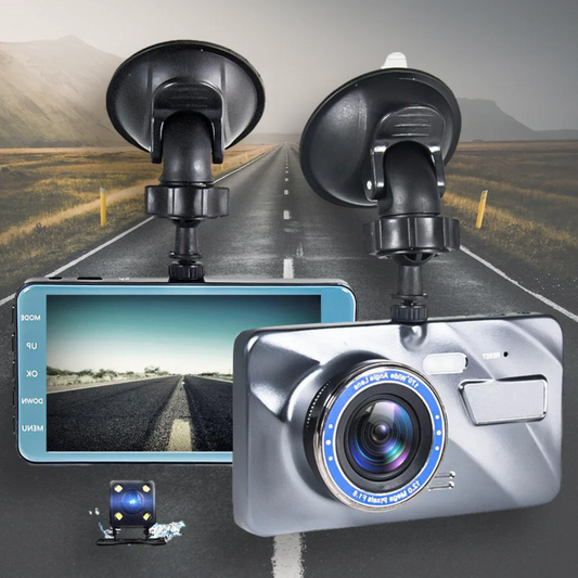 1080p HD Front and Rear Dual Dash Cam System with Night Vision