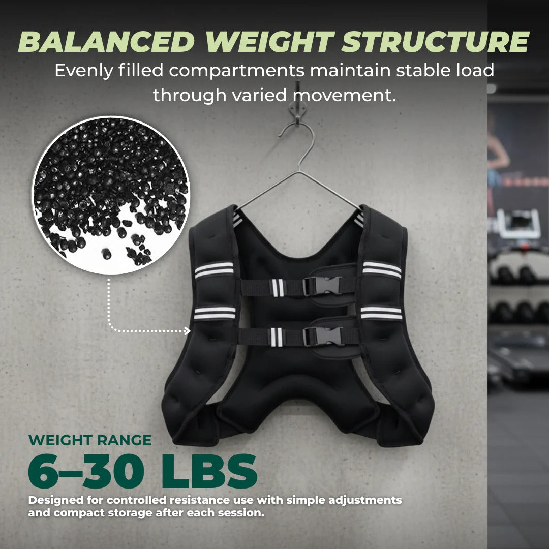 Breathable Fabric Training Vest with Adjustable Weight for Improved Performance