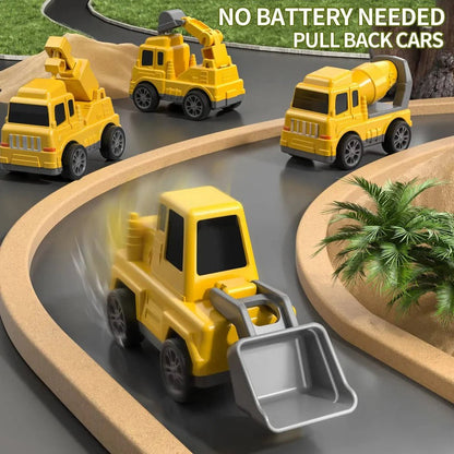 5-Piece Construction Playset for Kids – Friction-Powered with Lights & Sounds